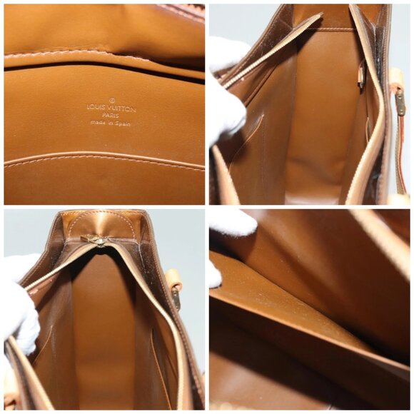 LOUIS VUITTON Monogram Vernis Columbus Tote Bag Bronze M91134 LV Auth BA3836 - Picture 15 of 16